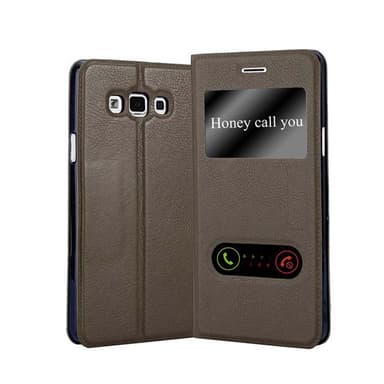 Samsung Galaxy A7 2015 lommebokdeksel cover (brun)