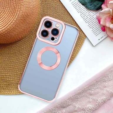 iPhone 13 PRO silikondeksel Krom case (gjennomsiktig)