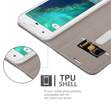 Google PIXEL lommebokdeksel etui (grå)
