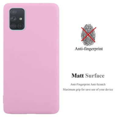 Deksel Samsung Galaxy A71 5G Silikon cover (rosa)
