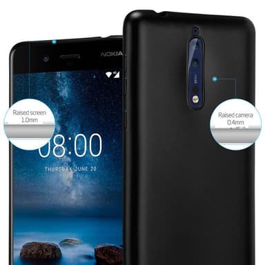Deksel Nokia 8 2017 Case Cover (svart)