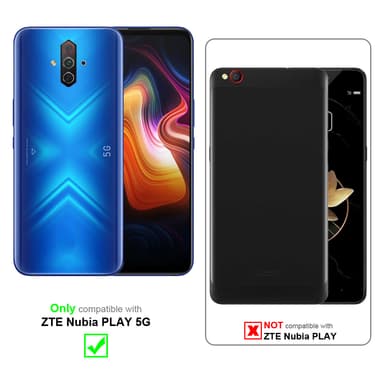 ZTE Nubia PLAY 5G lommebokdeksel case (rød)
