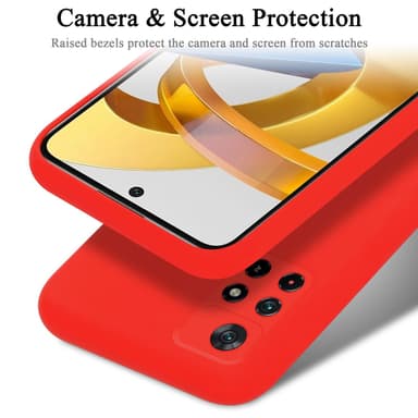 Xiaomi POCO M4 PRO 5G silikondeksel case (rød)