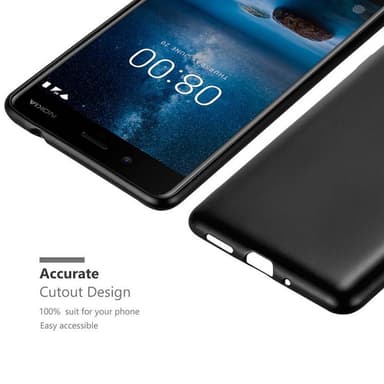 Deksel Nokia 8 2017 Case Cover (svart)