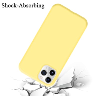 iPhone 11 PRO silikondeksel case (gul)