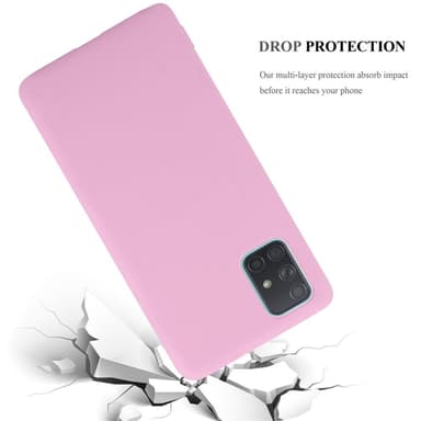 Deksel Samsung Galaxy A71 5G Silikon cover (rosa)
