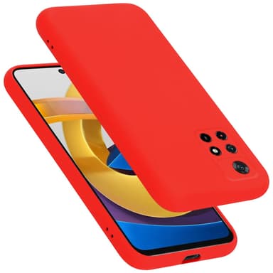 Xiaomi POCO M4 PRO 5G silikondeksel case (rød)