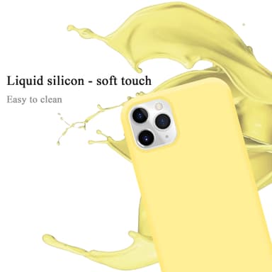 iPhone 11 PRO silikondeksel case (gul)