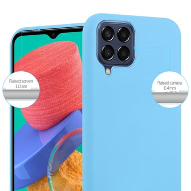 Deksel Samsung Galaxy M33 5G Silikon cover (blå)