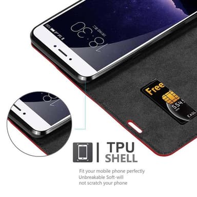 MEIZU MX6 lommebokdeksel case (rød)