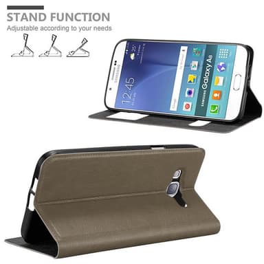 Samsung Galaxy A8 2015 lommebokdeksel cover (brun)