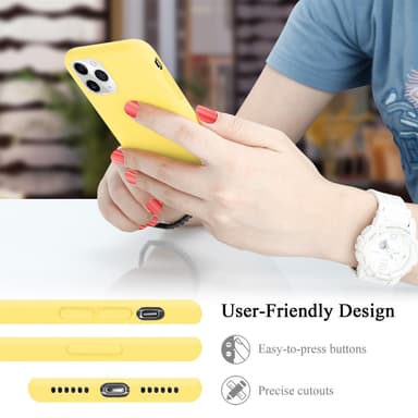 iPhone 11 PRO silikondeksel case (gul)