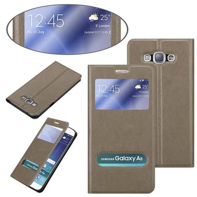 Samsung Galaxy A8 2015 lommebokdeksel cover (brun)