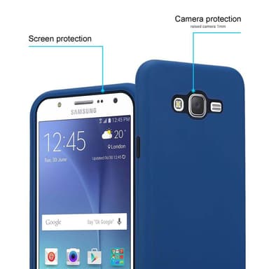 Samsung Galaxy J7 2015 Deksel Case Cover (blå)