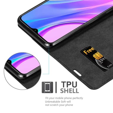 Xiaomi RedMi 9 lommebokdeksel case (svart)