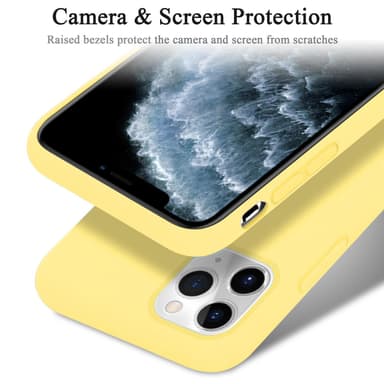 iPhone 11 PRO silikondeksel case (gul)