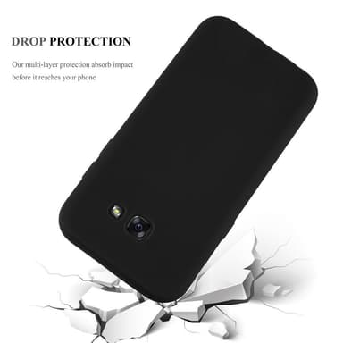 Deksel Samsung Galaxy A7 2017 Silikon cover (svart)