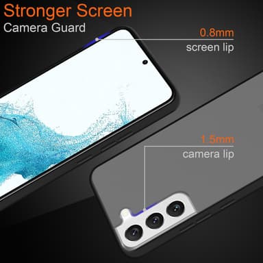 Samsung Galaxy S22 Deksel Case Cover (gjennomsiktig)