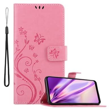 Motorola MOTO G31 / G41 lommebokdeksel Blomster (rosa)