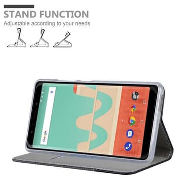 WIKO VIEW GO lommebokdeksel etui (grå)
