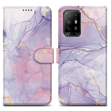 Oppo A94 5G lommebokdeksel etui (lilla)