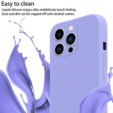 Deksel iPhone 14 PRO med Halskjede (lilla)