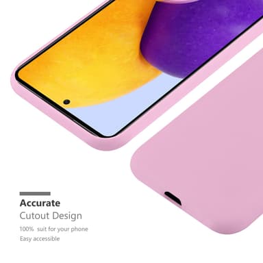 Deksel Samsung Galaxy A73 5G Silikon cover (rosa)