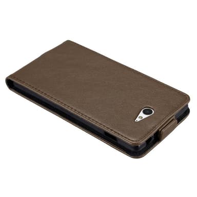 Sony Xperia M2 / M2 AQUA deksel flip cover (brun)