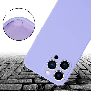 Deksel iPhone 14 PRO med Halskjede (lilla)