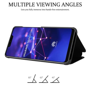 Huawei MATE 20 LITE lommebokdeksel etui (svart)