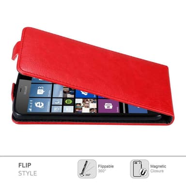 Nokia Lumia 640 XL deksel flip cover (rød)