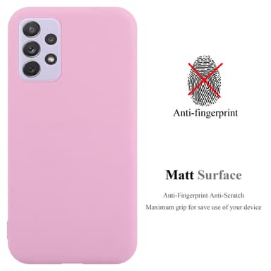 Deksel Samsung Galaxy A73 5G Silikon cover (rosa)