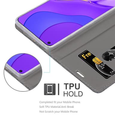 Huawei NOVA 7 5G lommebokdeksel etui (grå)