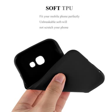 Deksel Samsung Galaxy A7 2017 Silikon cover (svart)