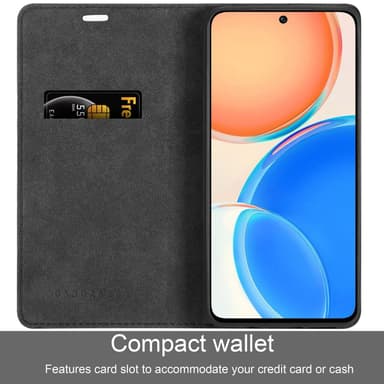 Honor X8 4G lommebokdeksel case (svart)