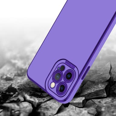 iPhone 12 PRO MAX silikondeksel cover (lilla)