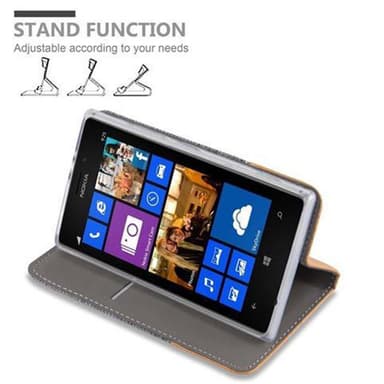 Nokia Lumia 925 lommebokdeksel etui (grå)