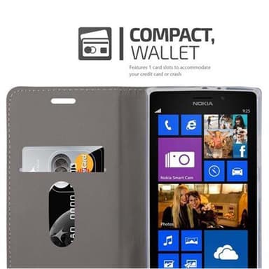 Nokia Lumia 925 lommebokdeksel etui (grå)