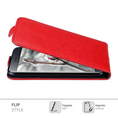 Asus ZenFone 3 (5.2 tomme) deksel flip cover (rød)