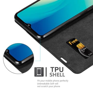 ZTE Blade A7 2020 lommebokdeksel case (svart)