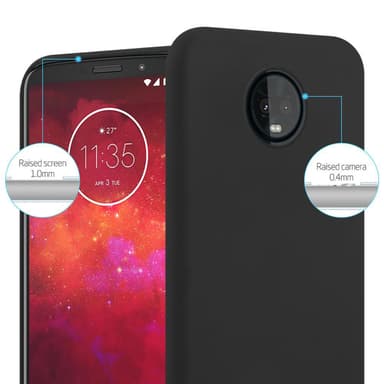 Deksel Motorola MOTO Z3 PLAY Silikon cover (svart)