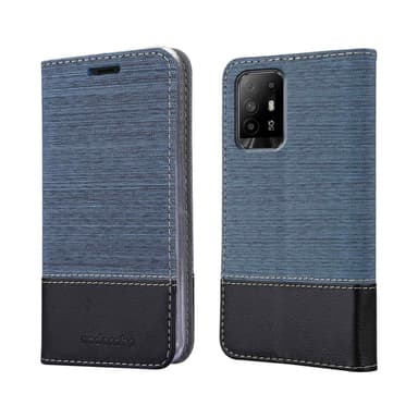 Oppo A94 5G lommebokdeksel etui (blå)
