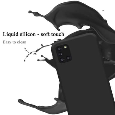 Samsung Galaxy A31 silikondeksel case (svart)