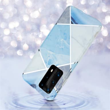 Huawei P40 PRO / P40 PRO+ lommebokdeksel etui (blå)