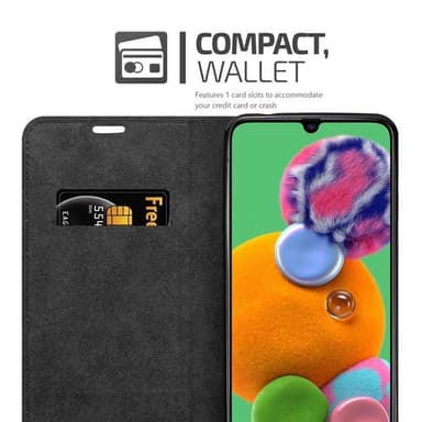 Samsung Galaxy A90 5G lommebokdeksel case (svart)