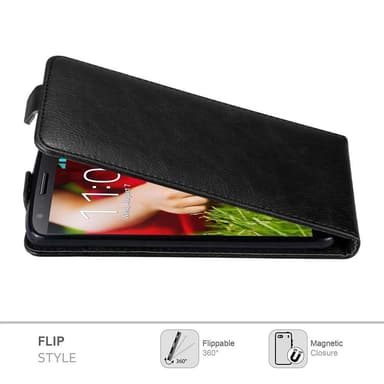 LG G2 deksel flip cover (svart)