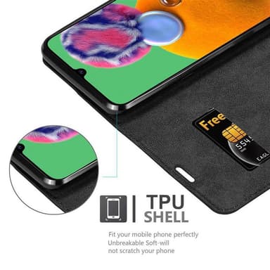 Samsung Galaxy A90 5G lommebokdeksel case (svart)