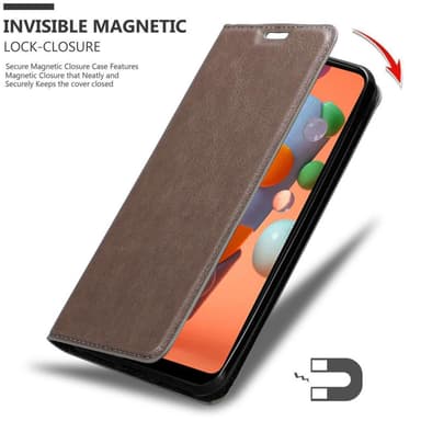 Samsung Galaxy A11 / M11 lommebokdeksel case (brun)