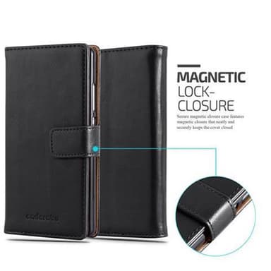 Huawei P8 lommebokdeksel etui (svart)