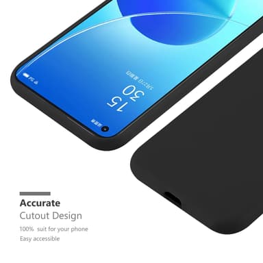 Deksel Oppo Reno6 5G Silikon cover (svart)